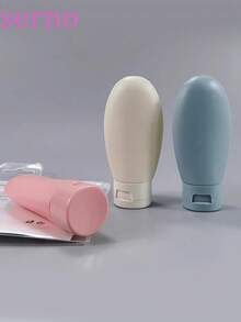 北欧风旅行瓶套装，包含洗发水、沐浴露、化妆品、护手霜和硅胶空瓶 - 彩色 - 查看 6