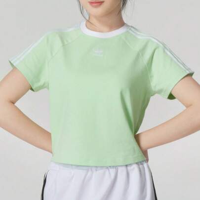 Adidas 女士经典休闲运动短袖T恤