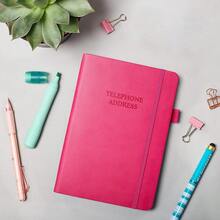 Legend Planner Address Book With Alphabetical Tabs –Telephone Contacts Book For Phone NFUmbersss, Addresses, Passwords, Medium (Hot Pink) - Hot Pink - View 7