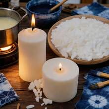 Plant-Based 1lb Soy Wax Candle Base - 52°C Melting Point Natural Candle Making Kit, Solid Wax Blocks For Home Scented Craft & Stress-Relief DIY Projects - Multiple Specifications - View 6