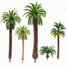 11棵混合装3-16厘米迷你椰子树人造植物，适用于沙盒模型微缩景观 - As photos - 查看 6