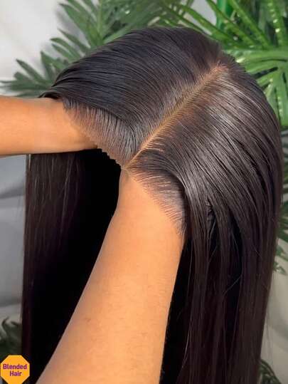 4x4 13x4 5x5 13x6 HD Lace Front Short Bob Straight Wigs 200% Density Put On And Go Pre Cut Glueless Lace Closure Wig Pre Plucked Pre Bleached Heat Resistant Fiber Synthetic Mixed Human Blended Hair Wig With Baby Hair For Women Breathable Ear To Ear Lace 8-16inch Bone Straight Short Bob Hair For Beginners Natural Black Color 8-36Inch Pre-Cut Lace Is Available For 4*4 5*5