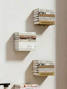 1 pieza Estantería flotante invisible de alta resistencia, estante de almacenamiento multiusos para el hogar y la sala de estar - Multicolor - Ver 12