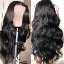 13x4 Body Wave Glueless Human Blended Wig Brazilian Hair Ready To Wear Lace Frontal Wig Pre Cut For Women Preplucked 150% Density 20 Inch - SNatural - View 2