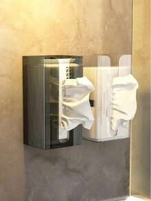 A Wall-Mounted Tissue Box, A Multi-Functional Paper Towel Dispenser, And A Tissue Holder For The Bathroom, Kitchen, And Living Room - One Size Fits All - View 1