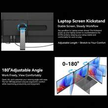 Blackview DCM6 Triple Laptop Screen Extender,14" 1080P FHD IPS Portable External Screen,Two Cable USB C Travel For 13-17'' Laptop,Plug & Play Compatible With Windows/Mac/Chrome OS And Mobile Devices - Bạc - Xem 7