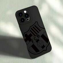 1pcBarcelona FCB Logo Phone Case, For 17 16 15 14 13 11 11 XS XR X 7 8 Plus Pro Max Soft Silicone Back Cover Camera Protection - 黑色 - 查看 5