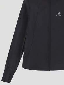 CAMEL CROWN Women's Outdoor Lightweight Jacket, UV Protection, Water-Resistant, Breathable, Moisture-Wicking. Suitable For Spring And Summer. Unisex Style. - Phantom Black - View 2