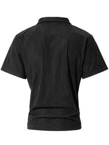 男士 Old Money 夏季假日 Polo 衫 - 黑色 - 查看 4