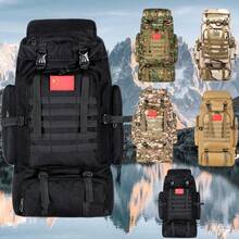 1PC Waterproof camoBackpack Military HikingCamping Backpack TravelRucksackOutdoorSportsClimbing Bag Travel Bags - Multicolorido - Visão 1