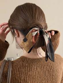 秋冬新款水染发圈，小众高端设计感，时尚百搭，可扎马尾辫 - 彩色 - 查看 1