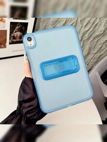 极简透明支架保护套，兼容苹果 Mini 6/7、Tab A7/9、iPad 5/5 Pro、iPad SE11、Matepad 11.5 等平板电脑，防摔透明支架平板电脑保护套 - 黑色 - 查看 6