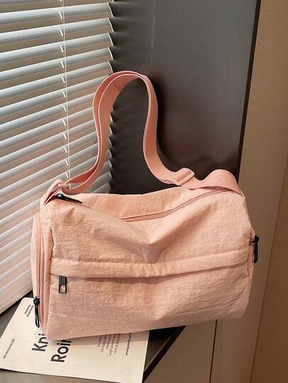 Minimalist Shoulder Bag | A Minimalist Interpretation Of Urban Aesthetics In All Scenarios *Double Side Zipper Pockets*Adjustable Multimode Shoulder Strap A Set Of Equipment To Unlock The Absolute Visual Sovereignty Of Daily Life