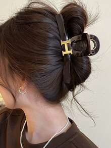 Agrafe de păr la modă cu model geometric - Agrafe elegante pentru a crea cu ușurință coafuri voluminoase, accesoriu perfect pentru ținute casual de zi cu zi și de weekend, minimalist șic esențial pentru femei la modă accesorii de păr de vară agrafe pentru plajă gheare gheare de păr vacanță - Multicolor - Vizualizare 2