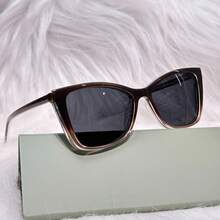 Women's Adult Clip-On Glasses, Acetate Nylon, 2 In 1, Square, Size M, BL8007 - marrom - 查看 4