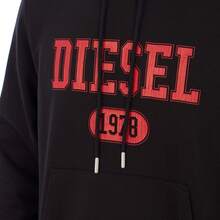 Diesel Kapuzenpullover mit Logo-Print A03826-60HAYT Mann - Schwarz - Übersicht 2