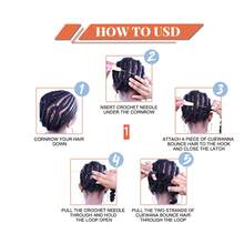 Tóc giả kiểu dreadlocks móc sợi mới, dài 14-36 inch, 1 gói, kiểu dreadlocks mềm mại, thời trang dành cho nữ, trông tự nhiên nhất, kiểu tóc dreadlocks móc sợi xoăn gợn sóng, đã được tạo sẵn vòng, kiểu tóc goddess dreads, 1B, 12 sợi. - màu đen - Xem 6