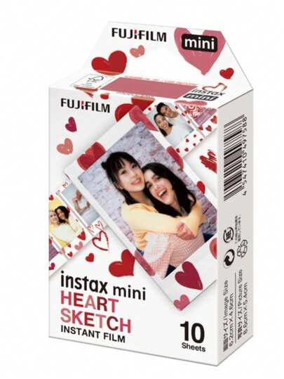 Fujifilm Mini Heart Sketch Instant Film (10 Exposures)