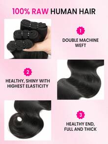 WOWANGEL 100% Human Raw Hair, Natural Black Curly Hair - Natural Black - View 3