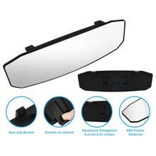 Gương chiếu hậu trong xe dạng kẹp 11 inch, gương chiếu hậu lồi góc rộng cho ô tô, SUV, xe tải, chống chói, gương phụ trợ mở rộng tầm nhìn - Gương chiếu hậu ô tô - Xem 12