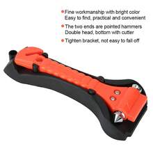 2-In-1 Emergency Car Tool: ABS Seatbelt Cutter And Window Breaker With Mounting Bracket. - A - View 2