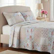 Double-Sided Ultrasonic Boutis Quilt Set (3 Pieces) With Pillowcase - 阿姆斯特丹 - 查看 1