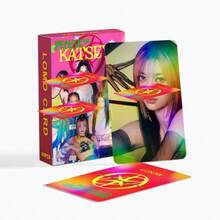 60张全息Katseye闪光照片卡，双面LOMO卡，全息卡，收藏级粉丝礼品 - 彩色 - 查看 2