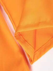 Disfraz de preso - Mono naranja brillante de la cárcel con cremallera frontal, Halloween, Pascua, disfraz de fiesta - Tela no elástica para eventos temáticos y juegos de rol de prisión - Fácil de limpiar, diseño sencillo, ajuste cómodo - Naranja - Ver 3