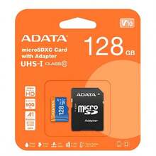 ADATA Memoria Micro SD ADATA 128 GB 100 MB/s Clase 10 - Negro - Ver 3