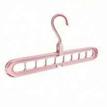 3 Packs Gray Space-Saving Folding Hangers, 9-Hole Design Durable Material, Multi-Garment Hanging, Foldable Slim For Bedroom Closet Dorm, Storage & Drying Tool - 3 cái - Xem 5