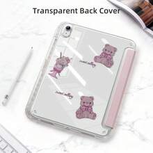 Ốp bảo vệ máy tính bảng họa tiết gấu dễ thương dành cho iPhone 11 inch A16 2025, 10.9 inch thế hệ thứ 10 Air 4/5, 11 inch Air M3 2025 thế hệ thứ 7/8/9 và máy tính bảng 10.2 inch, có khe cắm bút cảm ứng. - Gấu tráng miệng - Xem 6