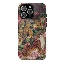 Vintage Tigers Phone, Cute Tiger Collage, Japanese Traditional Art Print Big  S21/S22/23/S24 Fe S24 Plus/S25UltraGalaxy S21/S22/23/S24 Fe S24 Plus/S25Ultra - #2 - 查看 5