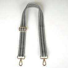 Adjustable Replacement Purse Straps Guitar Shoulder Strap Crossbody Bag Straps For Women's Handbags - Wide 3.8cm - Ladder-black - View 4