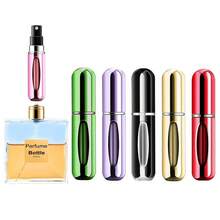 Portable Mini Perfume Atomizer Bottle, Atomizer Perfume Spray, Scent Pump Case, Refillable Travel (5ml, 5 Pack) (Purple, Gold, Gre1en, Red, Black) - Purple - 查看 2