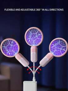 Matamoscas USB con luz UV, lámpara eléctrica portátil mini mata insectos para interiores, exteriores, camping, coche, hogar, hotel - Repelente de plagas - Multicolor - Ver 4