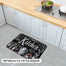 1 szt. Dywan/Dywanik łazienkowy z nadrukiem w litery, wysokiej jakości, elegancki, mały dywanik/dywanik/dywanik do salonu/sypialni, nowoczesny, minimalistyczny, kwadratowy dywanik łazienkowy z imitacji wełny, prostokątny dywanik do salonu i sypialni w stylu nordyckim, wielokolorowy, antypoślizgowy spód, składany i do przechowywania, Elevate Home Decor - Wielokolorowe - Zobacz 12