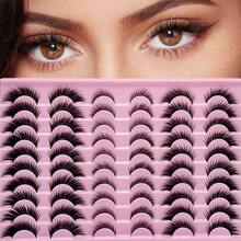 30对混合装防过敏假睫毛 - 自然款，带飞扬蓬松猫眼睫毛，散发迷人魅力 - 眼尾拉長款 - 查看 9