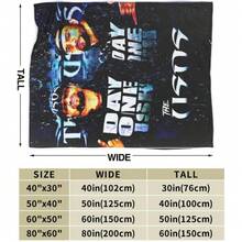 Jey Wresting USO Flannel Novelty Blanket,Soft Luxury Fleece Throw Blanket Couch Bed Sofa Sleeping,Men Lightweight Warm Plush Condition Blankets - Multicolor - View 7