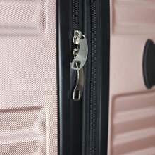 43L 56.5x38x22cm Cabin Suitcase Hard Shell Expandable 360° Spinner Wheels TSA Lock - TEAL - View 5