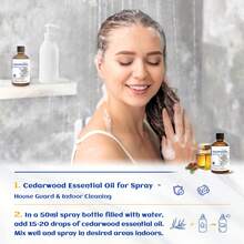 HIQILI 雪松精油，100毫升/30毫升/10毫升纯雪松精油，适用于冥想、香薰、肌肤护理、身体护理、按摩、加湿、舒缓情绪、放松身心、头皮护理 - Cedarwood - 查看 7