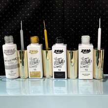 Kit Of 4 Gel Nail Polish Liner ZEM New Release Ultra Fine Brush For Nail Art (13/14/15/16) - kit c/4 (01/13/14/15) - 查看 1