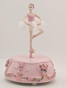Hộp nhạc xoay hình vũ công ba lê màu hồng, quà tặng cho ngày Valentine, sinh nhật, kỷ niệm, trang trí nhà cửa, thích hợp làm quà cho bạn gái hoặc con gái. - Hộp nhạc xoay hình vũ công ba lê (JX-25216) - Xem 6