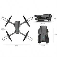 Dron cuadricóptero con cámara dual, estabilización por flujo óptico, plegable, para principiantes, regalo para hombres, Navidad, Halloween, Acción de Gracias, regalo creativo para ocasiones festivas - Multicolor - Ver 10