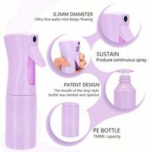 This 2-Piece Curling Iron Set Includes A Multi-Functional Styling Comb, Spray Bottle, And Hairbrush. It's A Professional Curling Styling Set Suitable For Women's Home And Salon Use, And Makes A Perfect Valentine's Day Gift. - màu đen - Xem 6