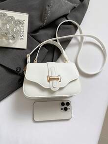 Túi vuông phong cách Pháp cổ điển, mẫu mới độc đáo mùa hè 2025, túi đeo chéo vai sang trọng, thời trang dành cho người đi làm. - trắng - Xem 8