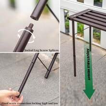 Plant Stand, Rustproof Aluminum Flower Pot Stand, Plants Display Stands Decoration Racks For Living Room Balconies And Gardens 60 Ebony - 60Ebony - View 8