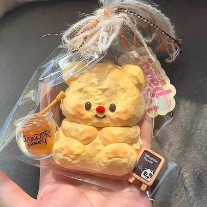 1pc 2026 New Honey Butter Bear Texture Model - Moisturizing Putty Sensory Toy, Ultra Soft Dough For DIY Stress Relief And Anxiety Management, Perfect Gift For Birthday, Boys, Girls, Easter, Valentine's Day