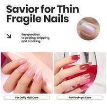 Beetles Jelly Nail Polish Set, 6 Colors Sheer Pink Nail Polish Long Lasting &Amp; Quick Dry Clear Jelly For Valentines Women, Pink Nail Strengthener Polish For Salon DIY Manicure Set - ColorD - 查看 3