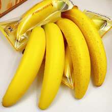 2026新款 - 1个怀旧香蕉创意模型 - 慢回弹软胶桌面摆件，趣味解压神器，缓解办公压力和烦躁不安 - 完美礼物 - 生日礼物 - 男孩礼物 - 女孩礼物 - 复活节礼物 - 情人节礼物 - 彩色 - 查看 3