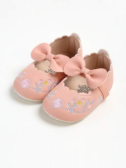 Zapatos de tipo Mary Jane para recién nacidos e infantes niñas, bailarinas antideslizantes, zapatos de vestir de princesa, zapatos para primeros pasos de bebé